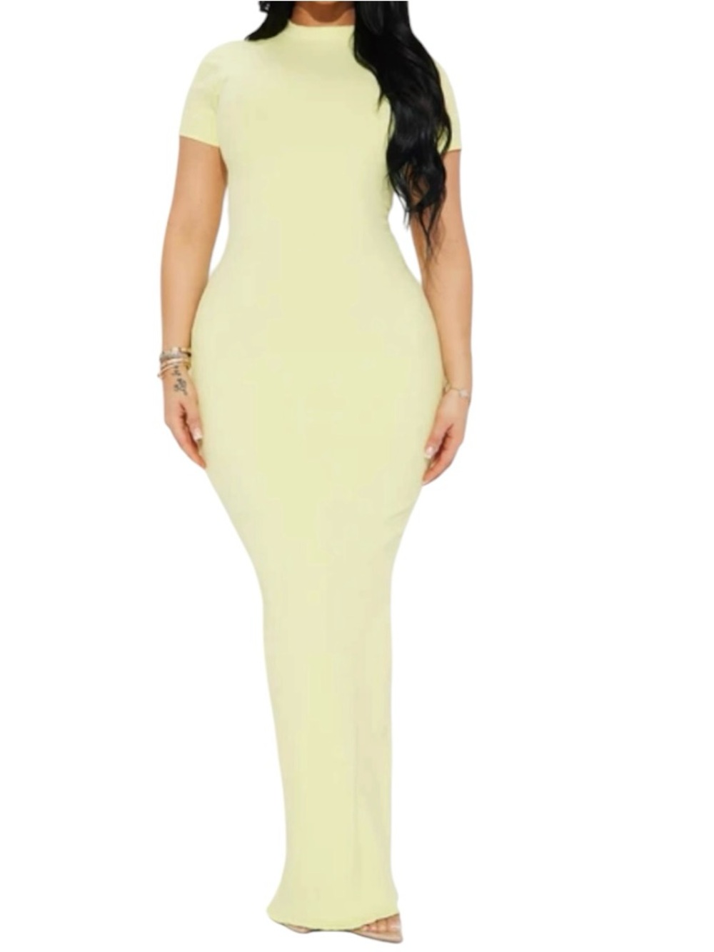 Fashion Nova called the "Cora Snatched Maxi Dress